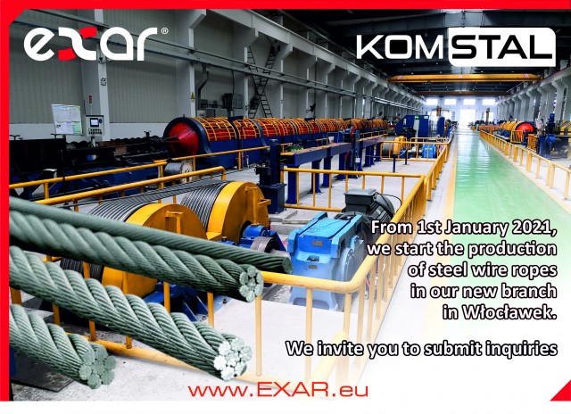 We start the production of steel wire ropes photo